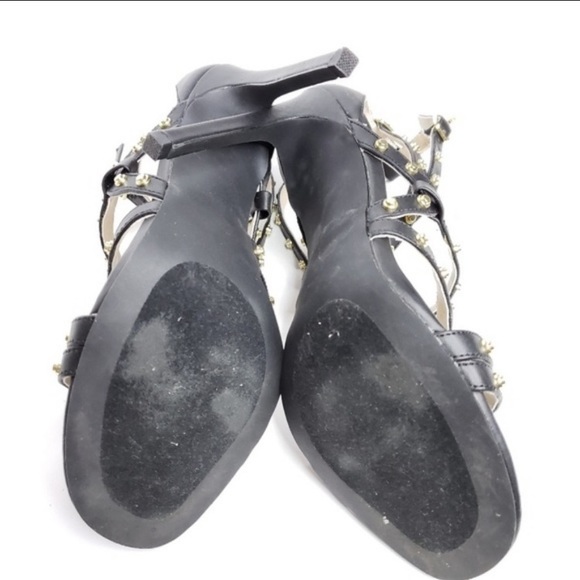 Boston Proper black studded strappy heels size 8 - Picture 5 of 6